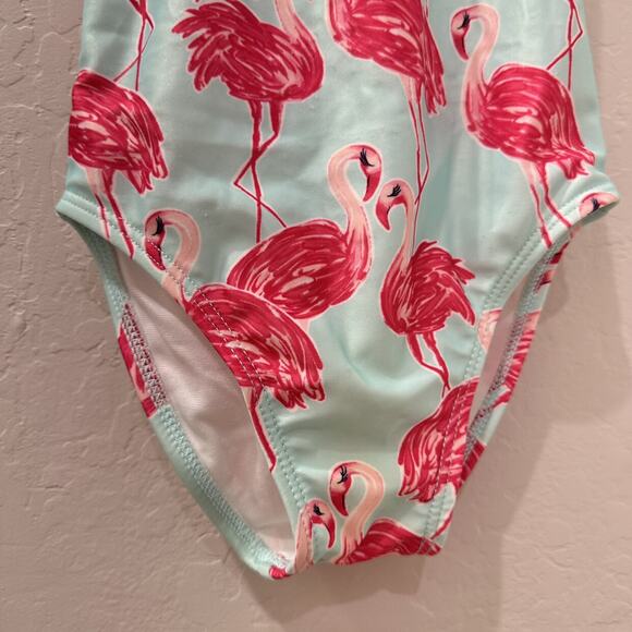 Gymboree Flamingo Ruffle One-Piece Swimsuit - Picture 3 of 8